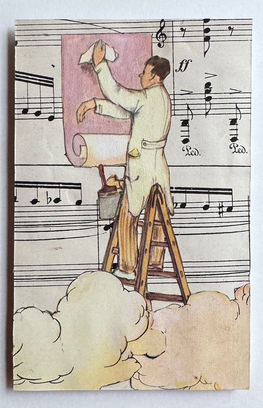 Postcard Collage (Pasting Over)
